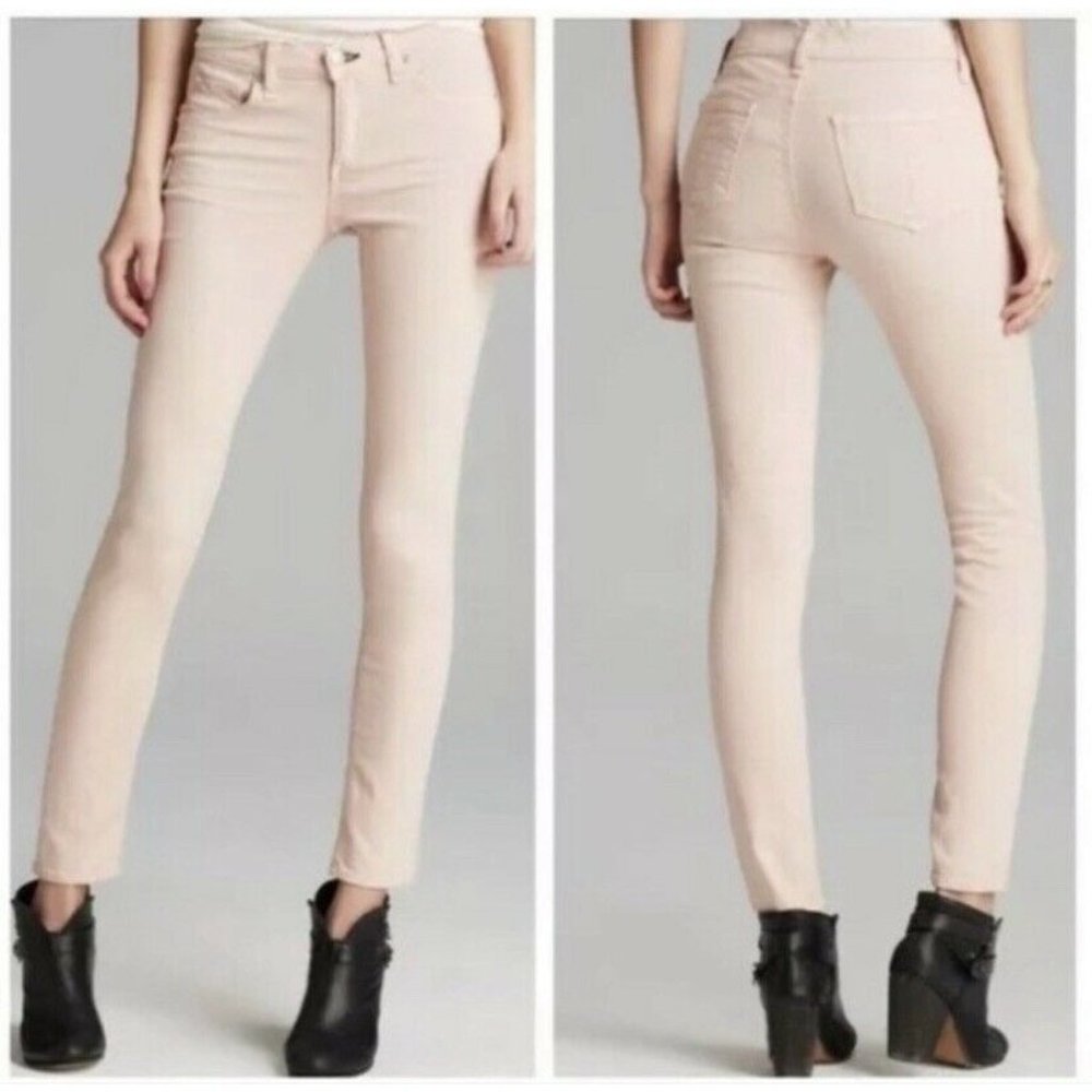 $195.00 Rag & Bone Jean High Rise Skinny Pink Blus